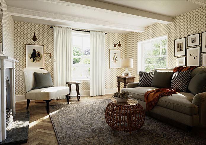 Ultra Luxe Velvet, White Lace - Made to Measure Curtains - Image 7